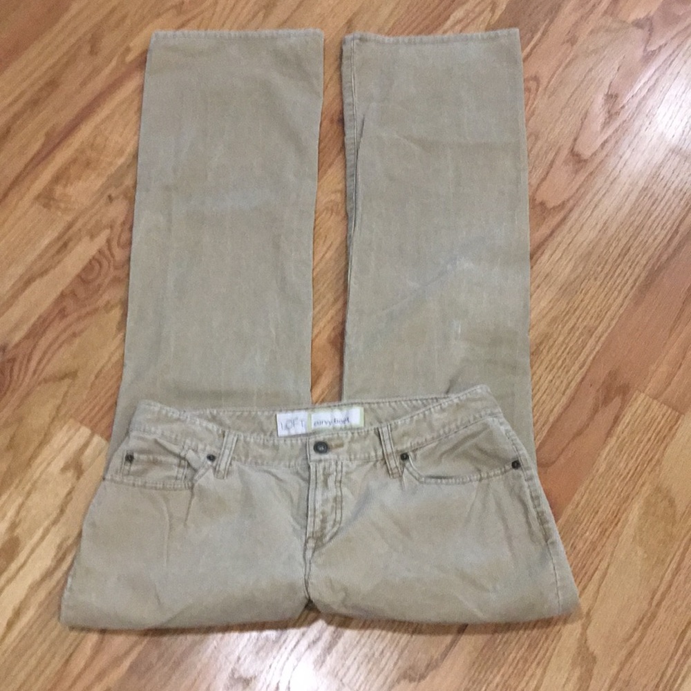 Loft size 8 curvy boot corduroy pants